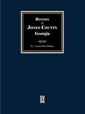 cover image of History of Jones County Georgia